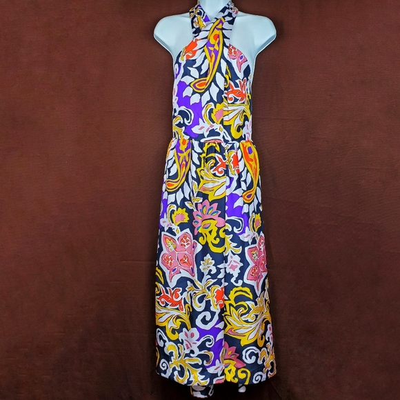 j crew silk maxi sarong dress in paisley